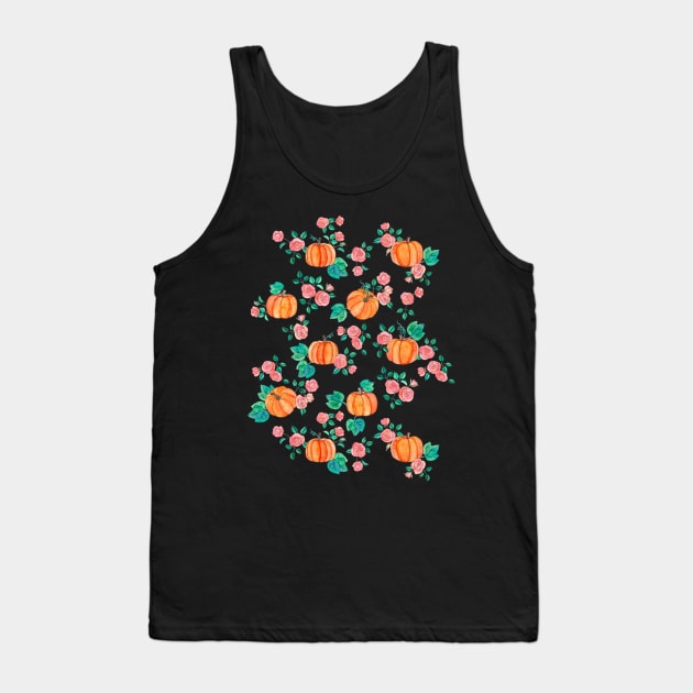 Pumpkins and Roses Tank Top by micklyn